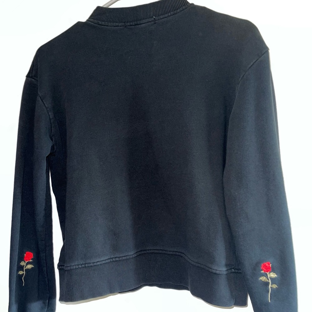 Na-Kd Rose Elbow Embroidery Sweater S